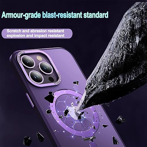 Miniatura 3 de Funda compatible con iPhone 13 Pro Max con soporte invisible magnético transparente, funda para iPhone 13 Pro Max, compatible con carga inalámbrica,