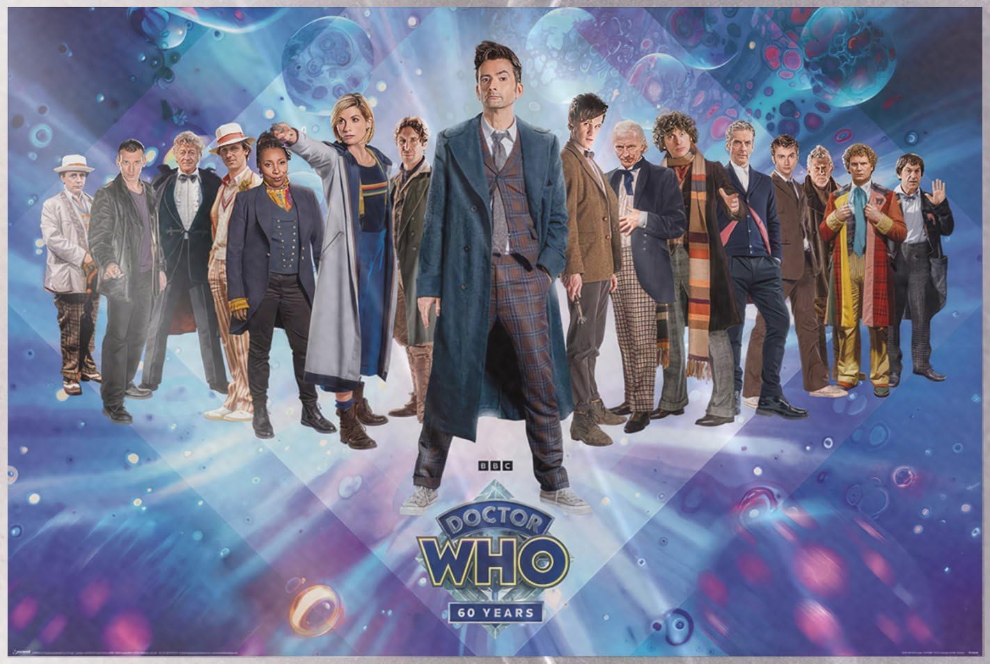 Doctor Who - TV Show Poster (60th Anniversary - All Doctors) (Dr. Who) (Size: 36" x 24") (Laminated Poster)