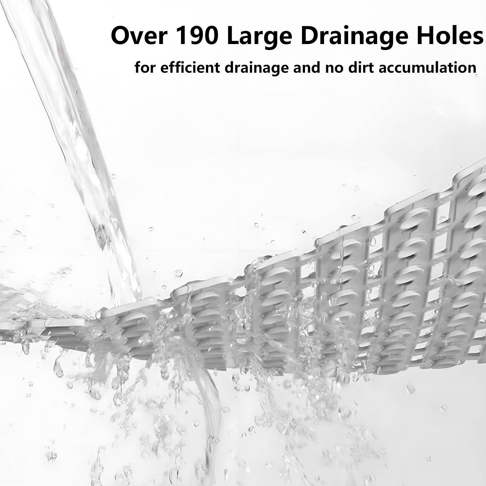 easyBee Duschmatte Hautsensitiv 70x40 cm, Badewannenmatte Kinder Antirutschmatte Dusche BPA frei Latexfrei Duschmatte rutschfest Schimmelresistent Maschinenwaschbar Duscheinlage rutschfest (Grau)