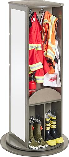 Miniatura 11 de ECR4Kids Carrusel de vestir giratorio, organizador de disfraces, gris lavado Gris (Grey Wash),Natural,Blanco Cal,https://www.amazon.com/dp/undefined