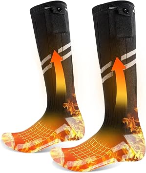 Heated Socks for Men Women Rechargeable Improved Heated Socks 5000 mAh Battery Electric Thermal Clothing Chauffant Pour Femme