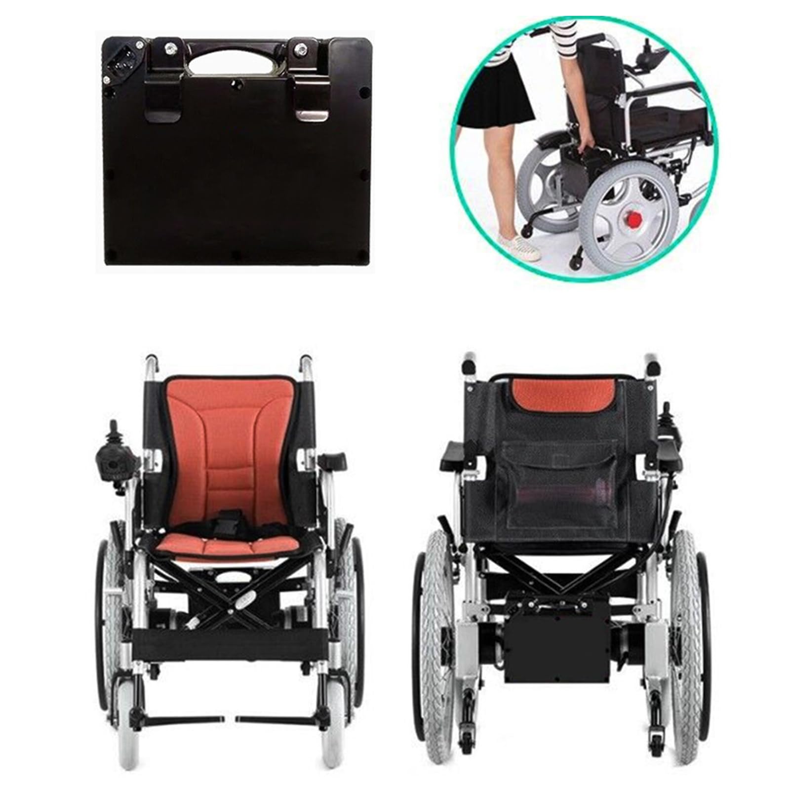 Batería de Litio de 24V, 12Ah, 15Ah, 20Ah, 25Ah, 30Ah y 35Ah, batería de Repuesto para Silla de Ruedas eléctrica de 24 voltios, baterías de Iones de Litio con Cargador.