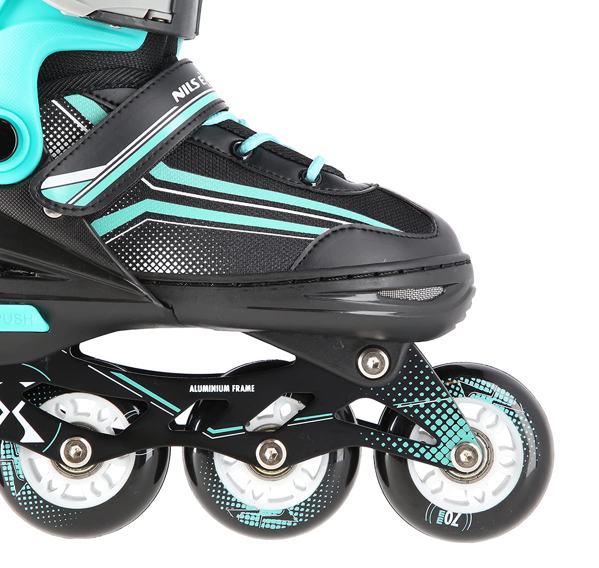 Nils Extreme Lucky - Pattini in linea 2 in 1, misura 34-38, regolabili