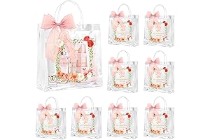 kedaijin 24 Clear and Spacious Candy Gift Bags for Wedding Favors and Beyond