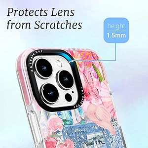 ChiCaseVer for iPhone 13 Pro Case, Coastal Vintage Collage Pattern, Military-Grade Drop Protection, Vintage Coastal Soft Slim TPU Protective Cover with Camera Protection for Women & Girls