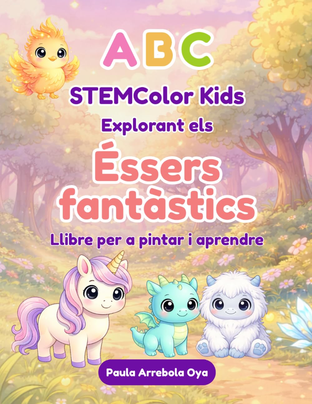 ABC STEMColor Kids Explorant els Éssers fantàstics Llibre per a pintar i aprendre
