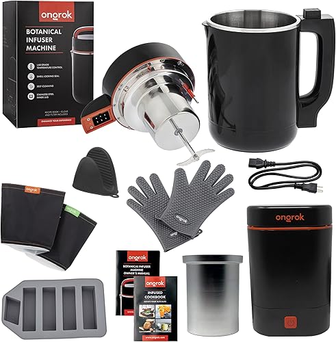 ONGROK Paquete de descarboxilador e infusor, haga mantequilla, aceite y tinturas con estas máquinas