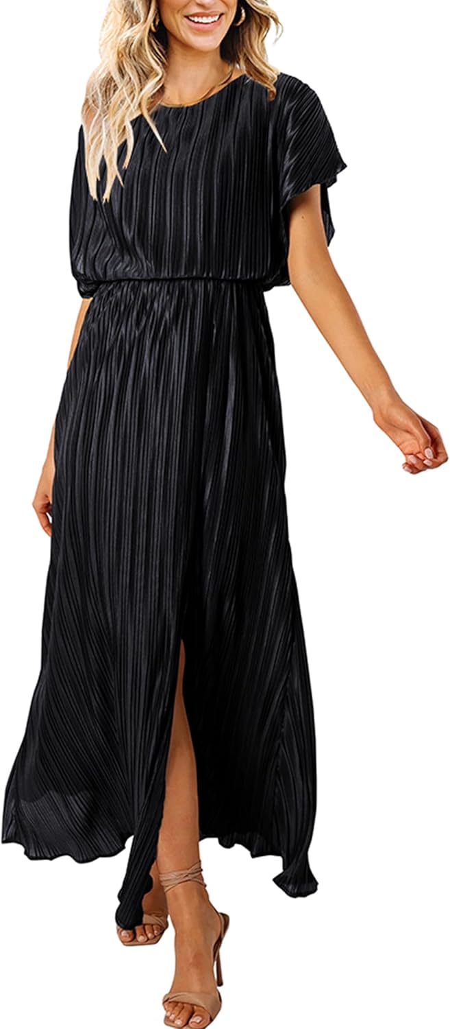 Ecowish summer maxi dress for women wedding cocktail formal wear.