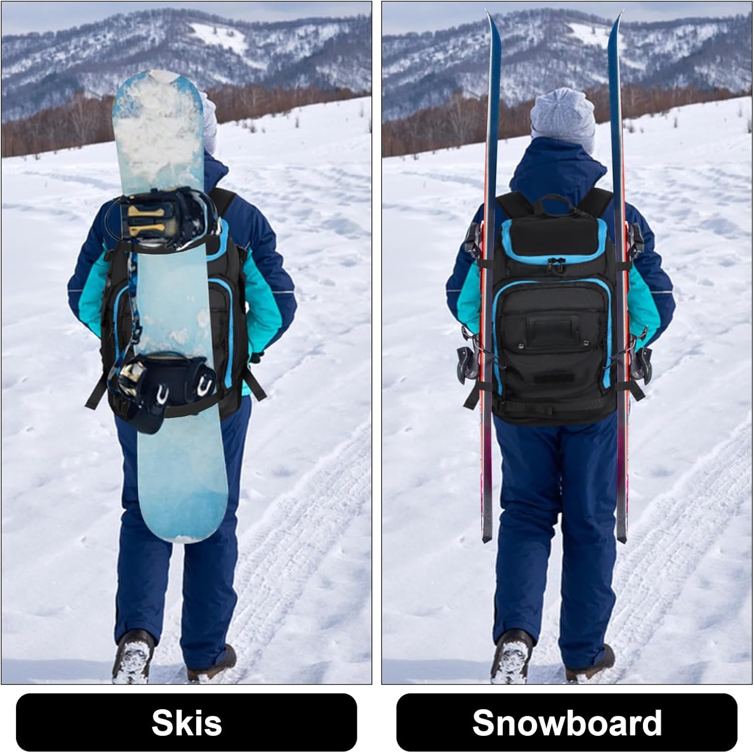 Geestock Ski Boot Bag Backpack for 50L, Ski Boot Backpack for Men, Women & Youth Ski Boot and Helmet Bag
