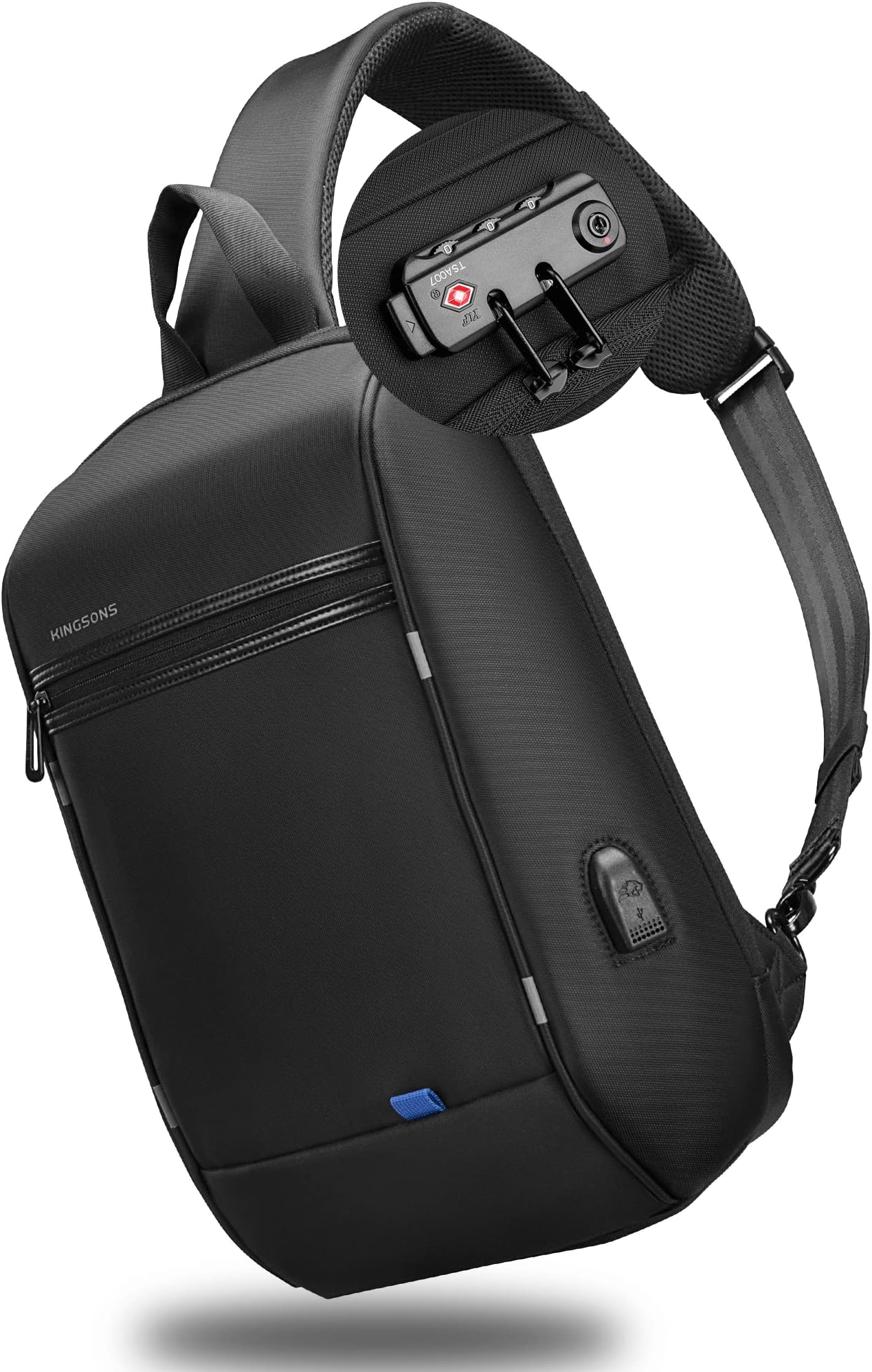 Laptop Sling Backpack Slim Anti Theft Single Shoulder 13-Inch Laptop Backpack Waterproof Cross-body Sling Bag