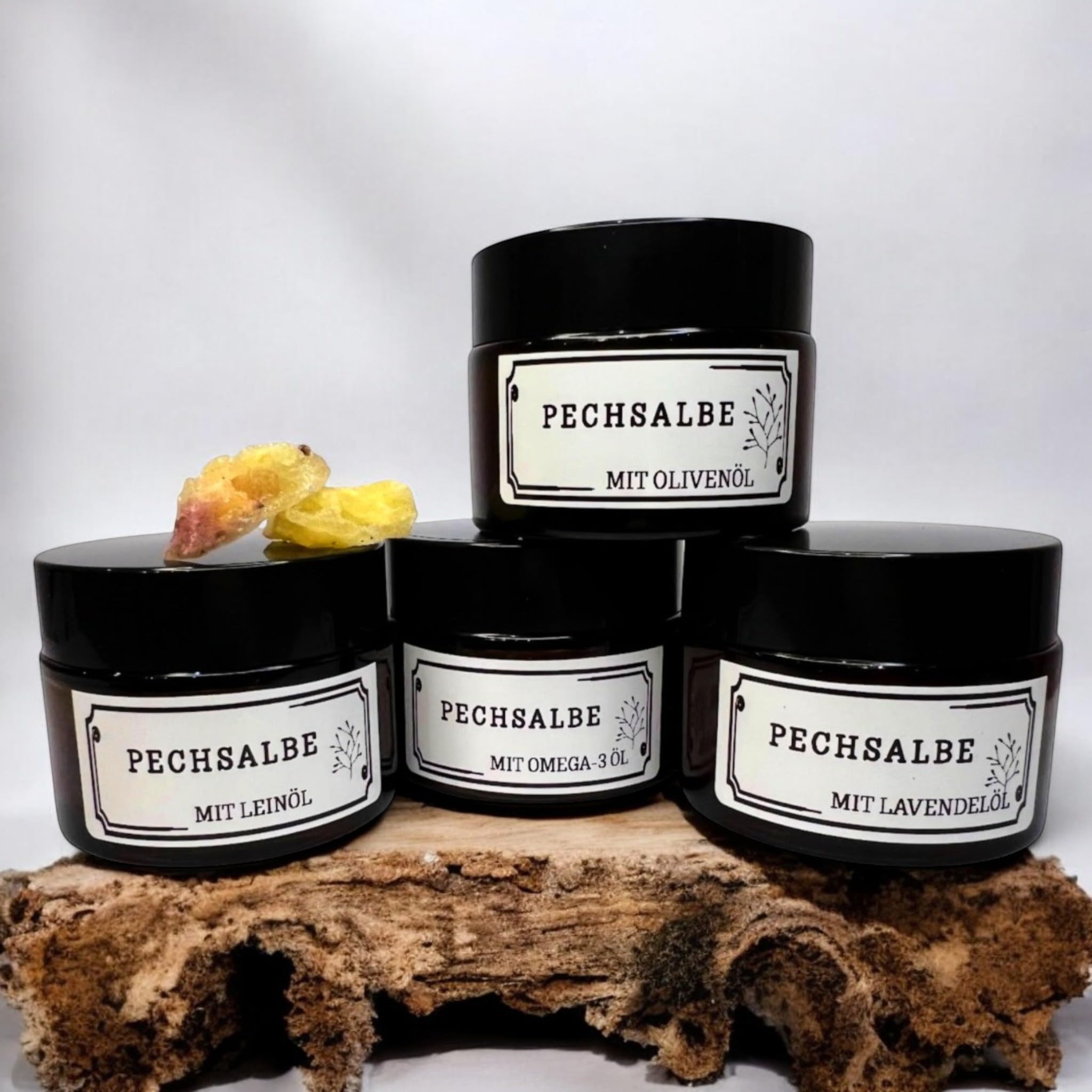 Bio PECHSALBE HARZSALBE | natürliches Fichten und Kiefern Baumharz | aus Österreichs Wäldern | reines Naturprodukt | ohne Konservierungsstoffe | traditionelles Rezept (Olivenöl, 50ml)
