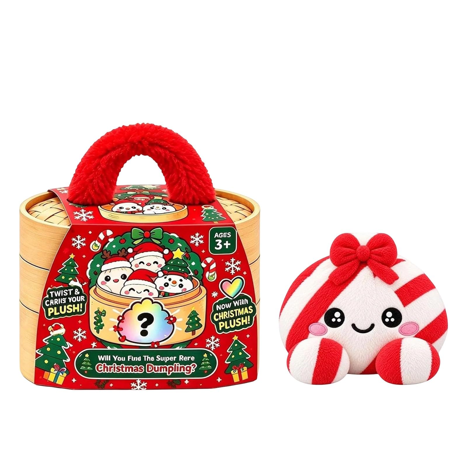 Giant Dumpling Squishy 2026 Squishy Dumpling Cute Plush Giant Squishys Mystery Dumplings Christmas Halloween Dumplings Squishies Toys Large Rainbow Adult Fidget Buns Blind Box Toys