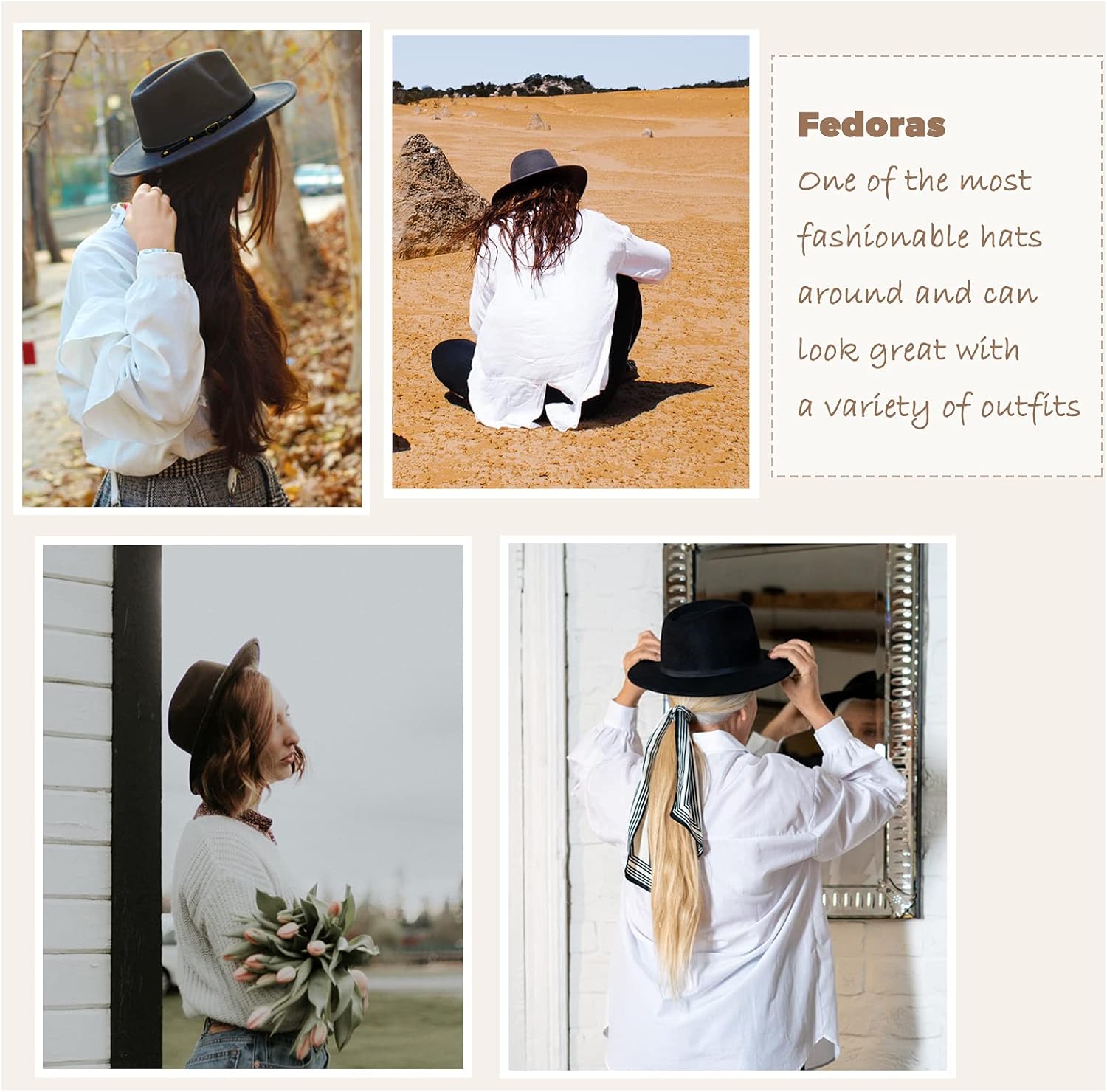 Lisianthus Women Belt Buckle Fedora Hat Olive-green