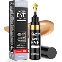 VELAMO ADVANCED Under Eye Corrector SPF 41Tan Under Eye Color Corrector for Dark Circles, Fine Lines & Puffiness - Hydrating Anti Aging Eye Cream with Ceramides Complex - 10mL