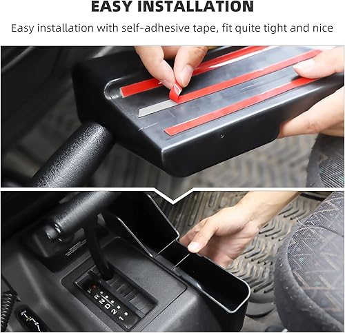 Miniatura 5 de RT-TCZ Caja de almacenamiento para palanca de cambios, organizador lateral de consola central, organizador lateral de asiento copiloto, accesorios