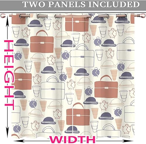 Miniatura 10 de Cortinas curvadas a cuadros geométricas de textura dorada para Sala Elegantes Modernas, 2 paneles de cortinas con diseño de mordena extra ancho de