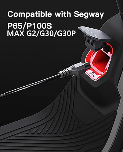 Miniatura 4 de stio Cable de carga rápida compatible con Ninebot de Segway MAX G3G2G30G30PP65P100SF60, cable de alimentación de carga de 3 clavijas, cable de