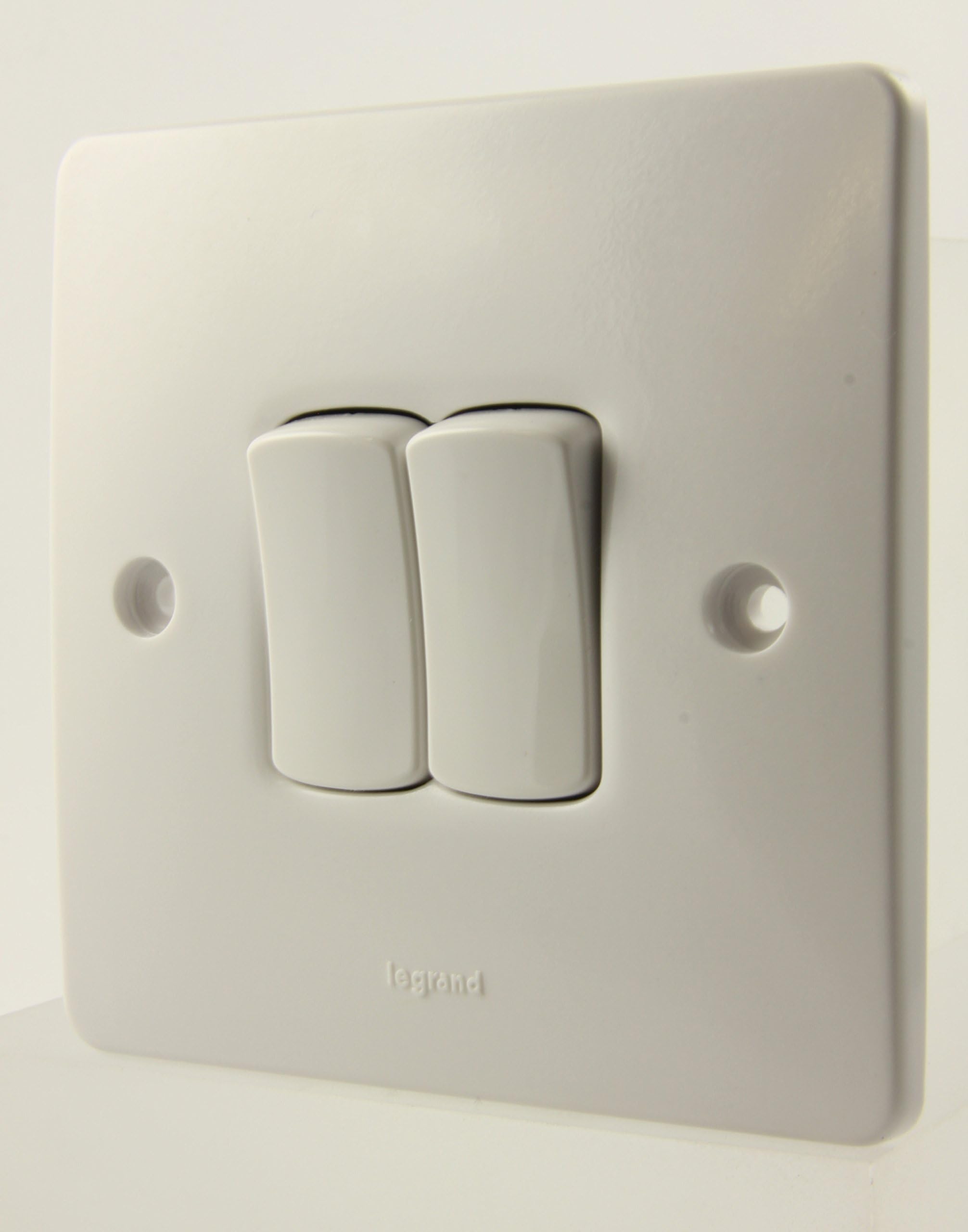 Synergy 7300 02-10a 2 Gang 2 Way Plate Switch