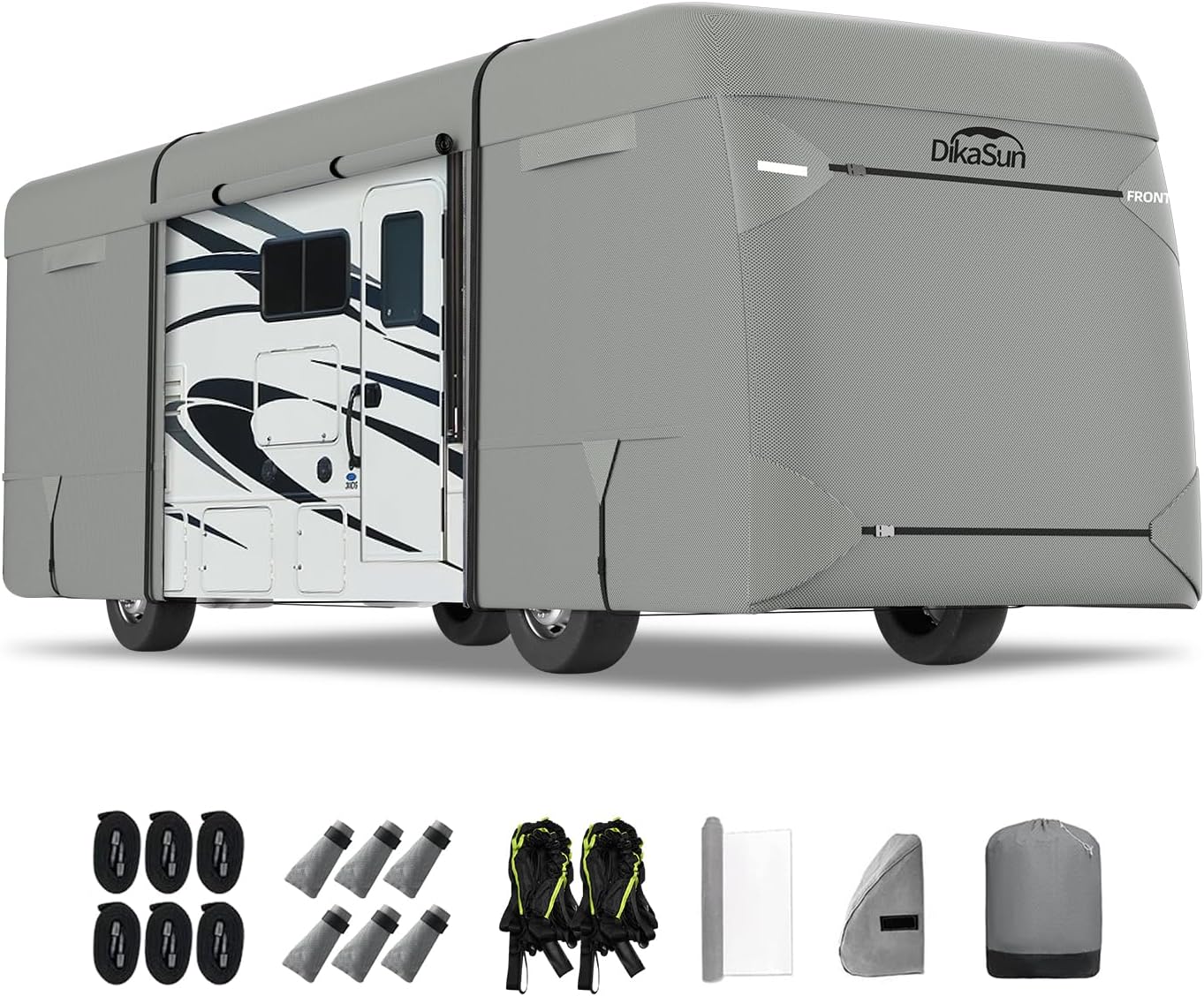 DikaSun Class A RV Cover 7 Layers Top 34' to 37' Travel