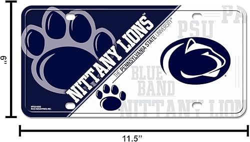 Miniatura 6 de Rico Industries NCAA - Placa de matrícula metálica unisex para adultos #1