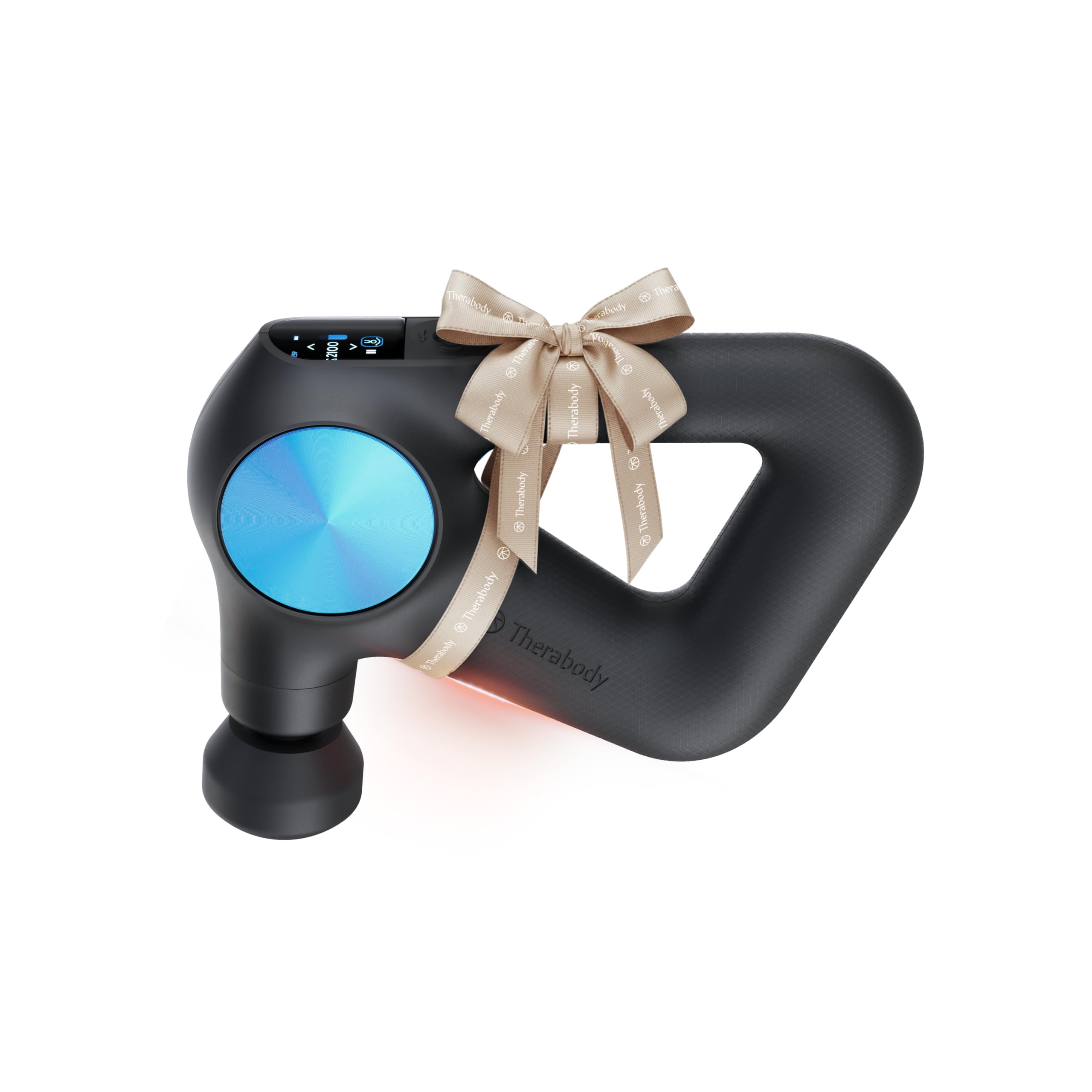 Therabody Theragun PRO Plus - 6-in-1 Deep Tissue Percussion Massage Gun, Handheld Personal Massager for Full Body Pain Relief & Muscle Tension with Biometric Breathwork, Vibration & Heated Attachments