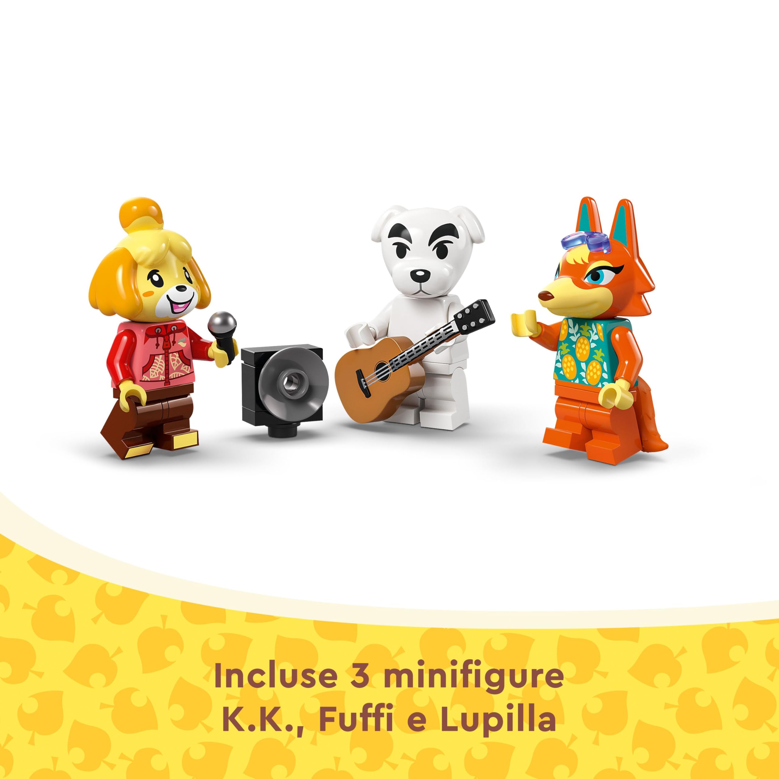 LEGO Animal Crossing Concerto in Piazza con K.K., Casa Giocattolo, Caffè e Veicolo da Costruire Ispirati al Videogioco, Giochi Creativi per Bambine e Bambini da 7 Anni, Idea Regalo di Compleanno 77052