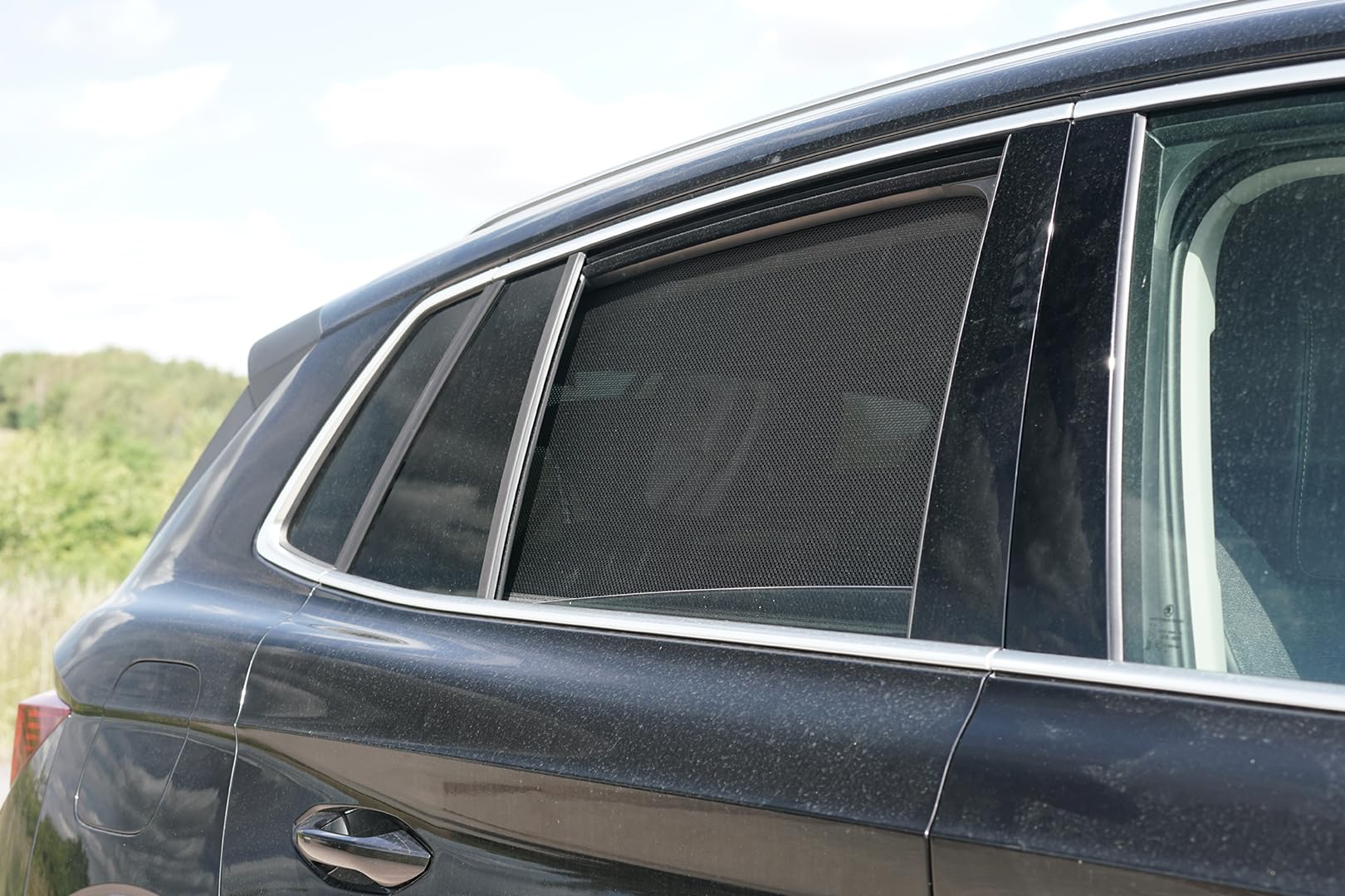 Set de Car Shades (Portes arrières) Compatible avec Skoda Elroq 2024- (2-pièces) Pare-Soleil sur Mesure pour Voiture