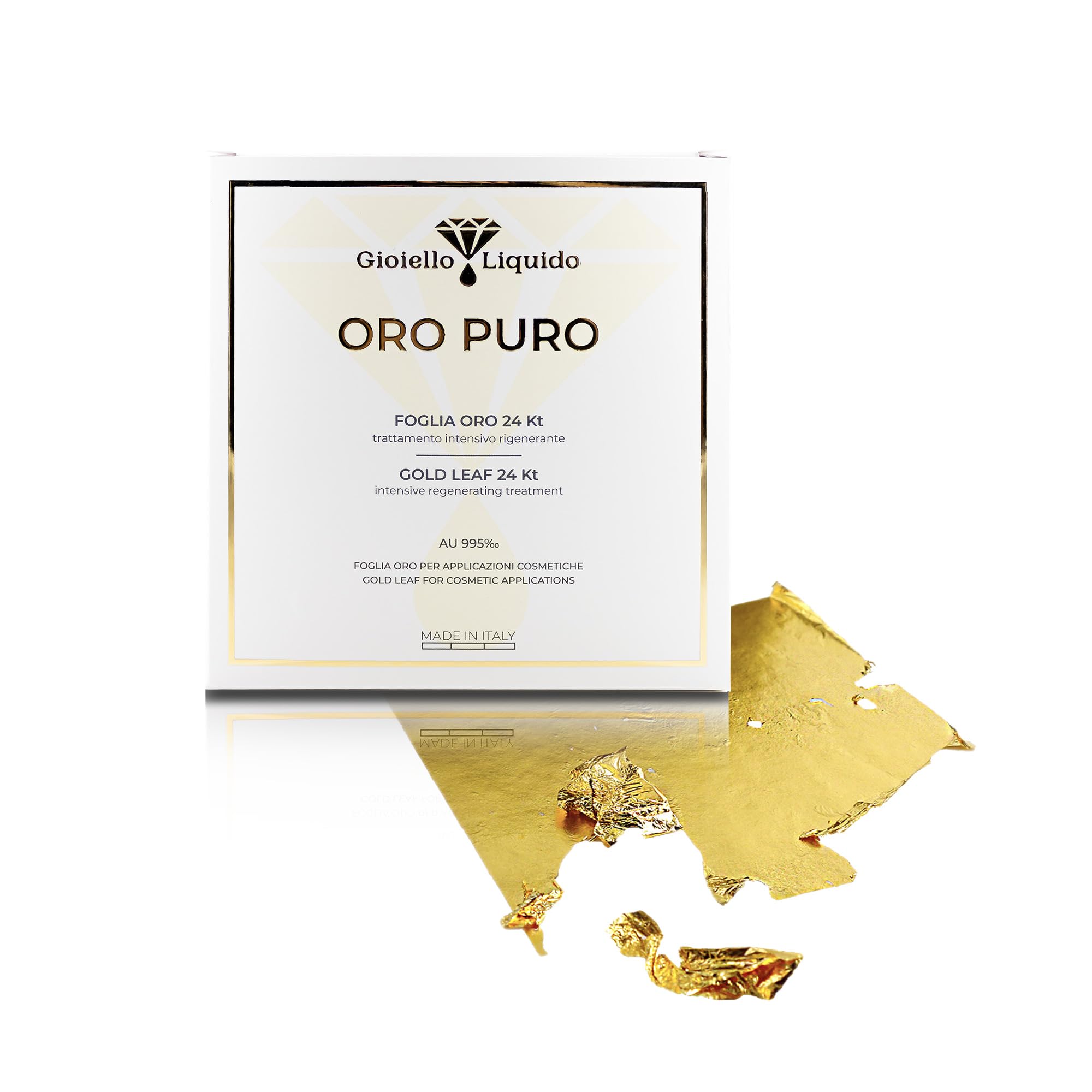 Effet Liftant Instantané Visage Or Pur Certifié Feuille d'Or 24K - 100% anti-âge