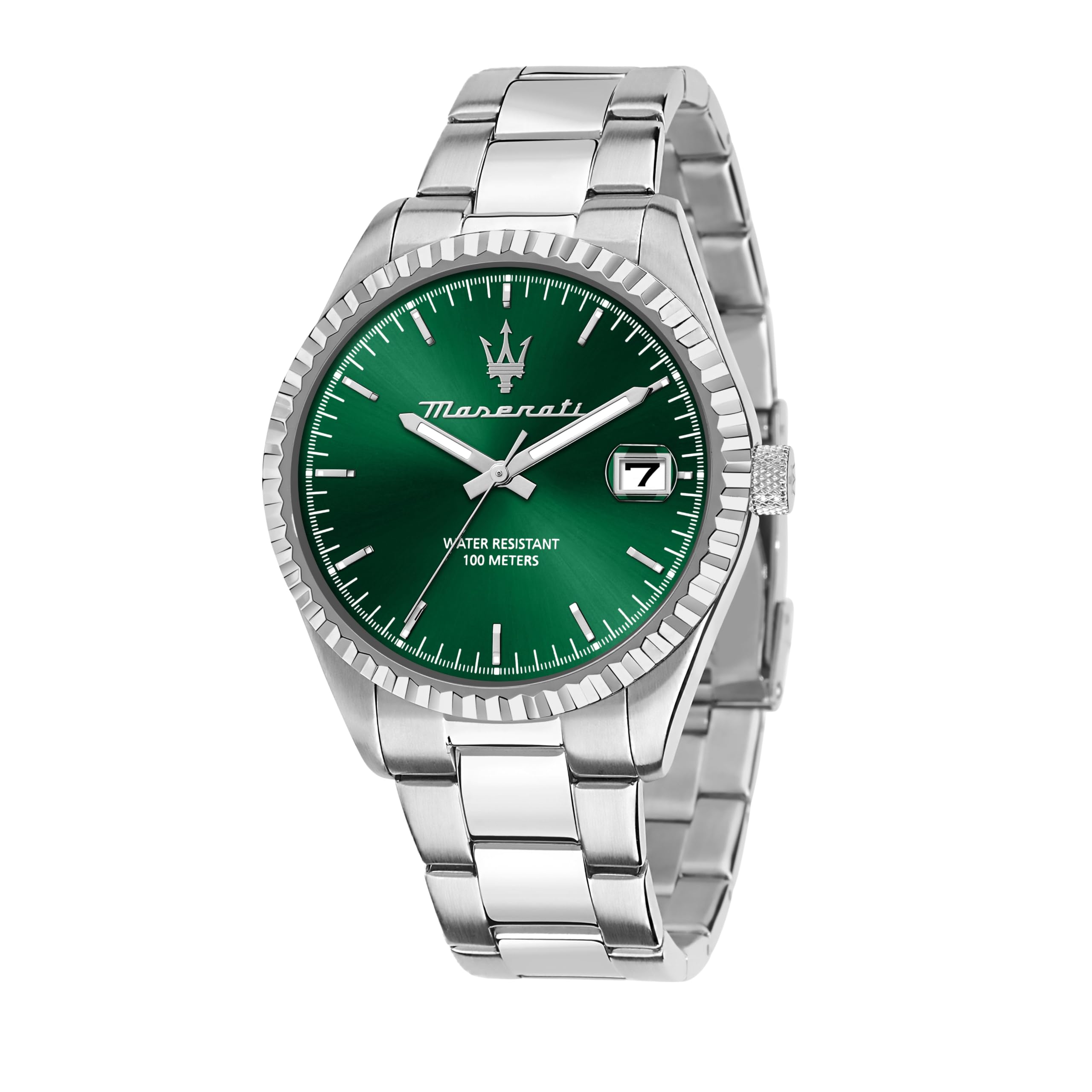 MASERATI Orologio Uomo, Tempo, Data, Analogico, 43mm, Collezione COMPETIZIONE, Regalo Fidanzato, Marito, Uomo