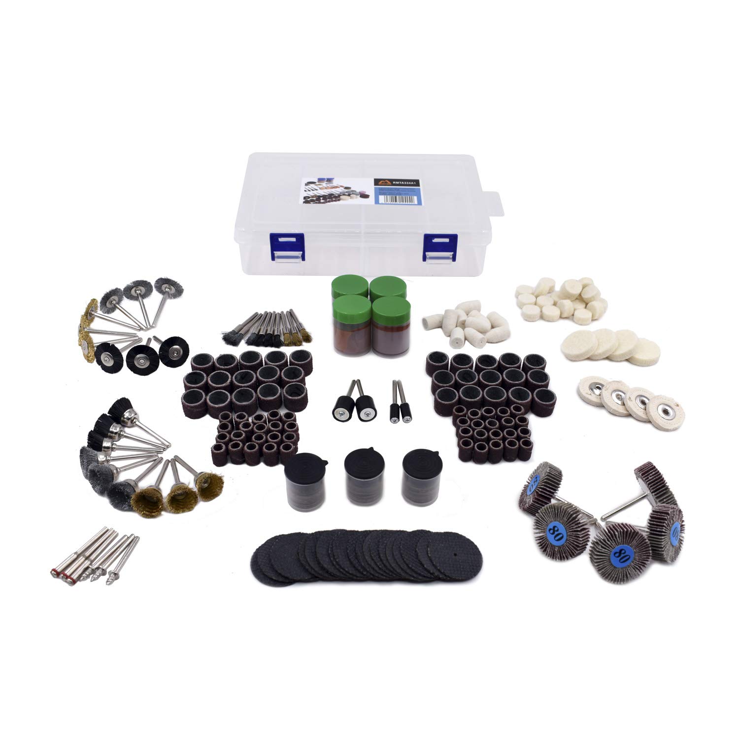 Dremel Sander Merryland Sanding Drum Sander For Dremel 184pcs, Sanding Band Sleeve 80 Electric Sander