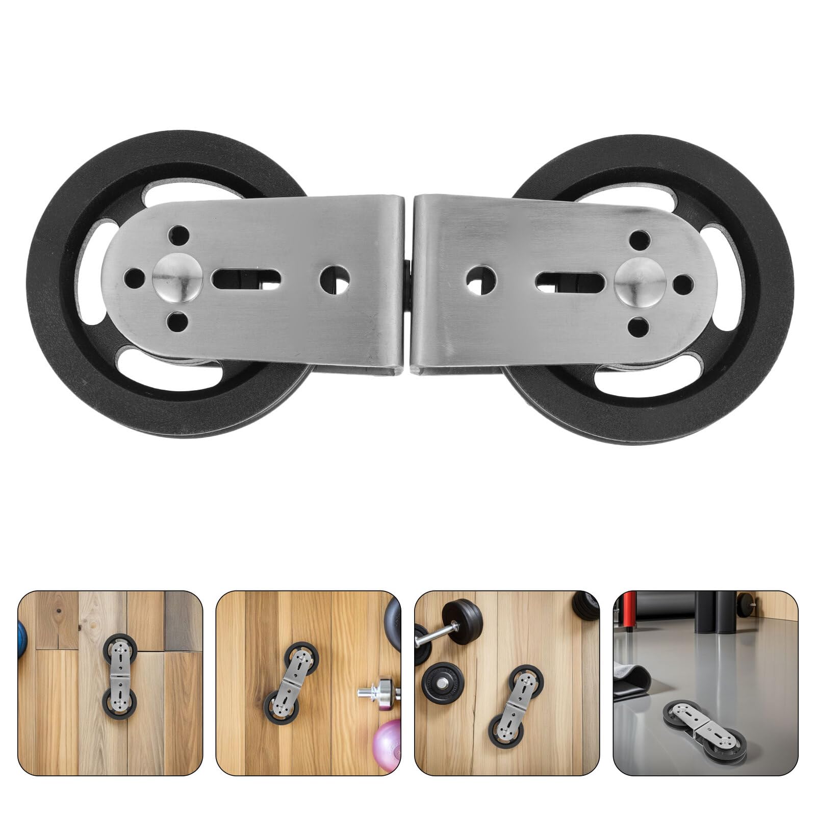 GARVALON Doppelrollensystem mit Geräuscharmen Lager 2 Stück aus Edelstahl und Kunststoff und Präzises Widerstandstraining für Fitnessgeräte im Fitnessstudio