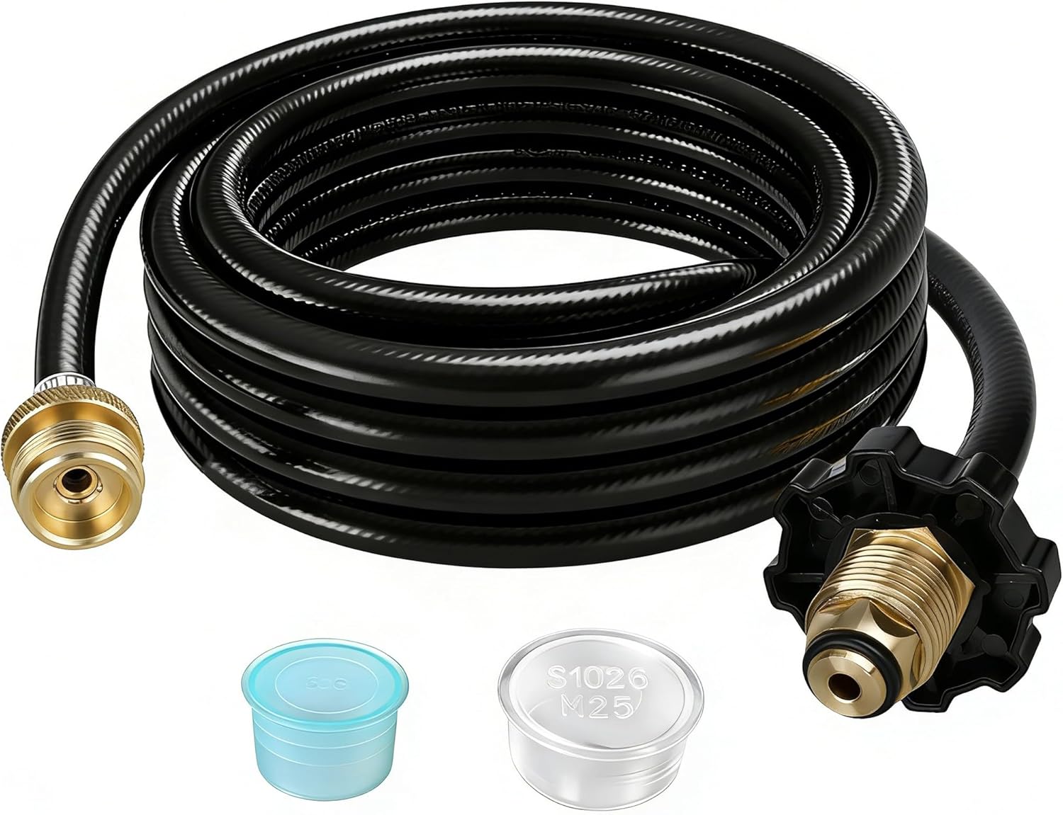 F273704 12-Ft Propane Hose Assembly Compatible With Mr.Heater/Big Buddy Heater Propane Adapter, for Mr Buddy Heater Hose To Propane Tank MH9B MH18B Series & More Indoor