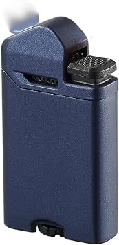 Visol Axis Torch Flat Flame Refillable Gas Butane Lighter, Fuel Window and Windproof Adjustable Flame Shipped Without Butane