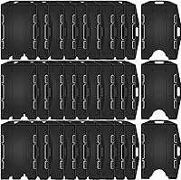 Vista 1 de Paquete de 30 portatarjetas de 2 caras, de plástico duro, de plástico duro, para tarjetas de identificación, acceso vertical y horizontal