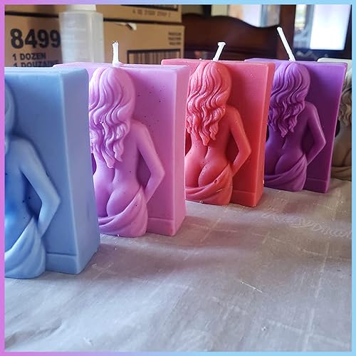 Miniatura 4 de Moldes de vela sexy para dama, molde de estatua de espalda de niña desnuda, molde de cuerpo desnudo para mujer desnuda, molde corporal para jabón de