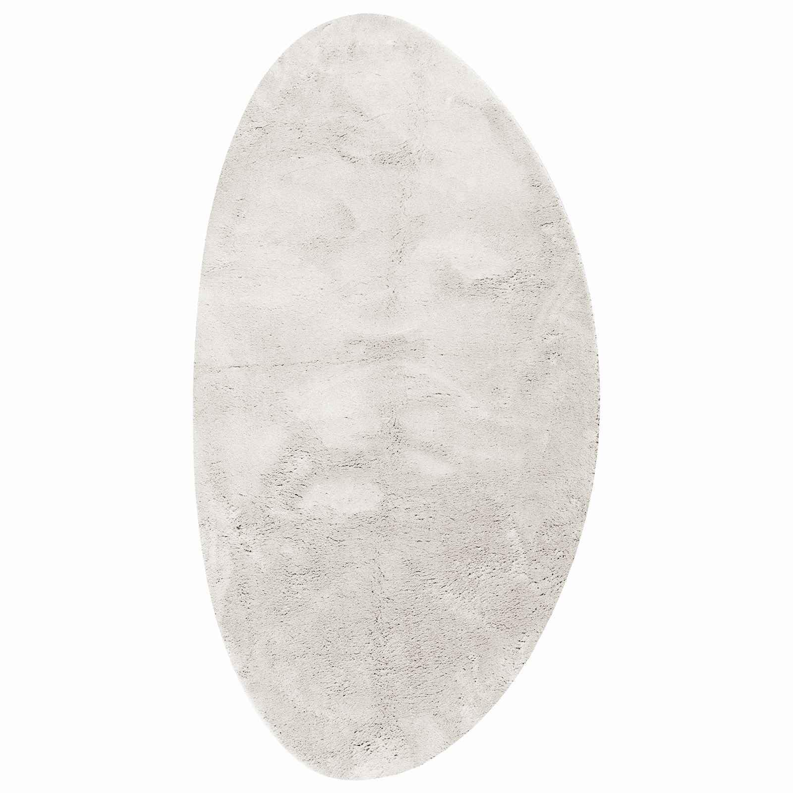 Tapis antidérapant et lavable HUARTE crème 100x200cm en polyester doux