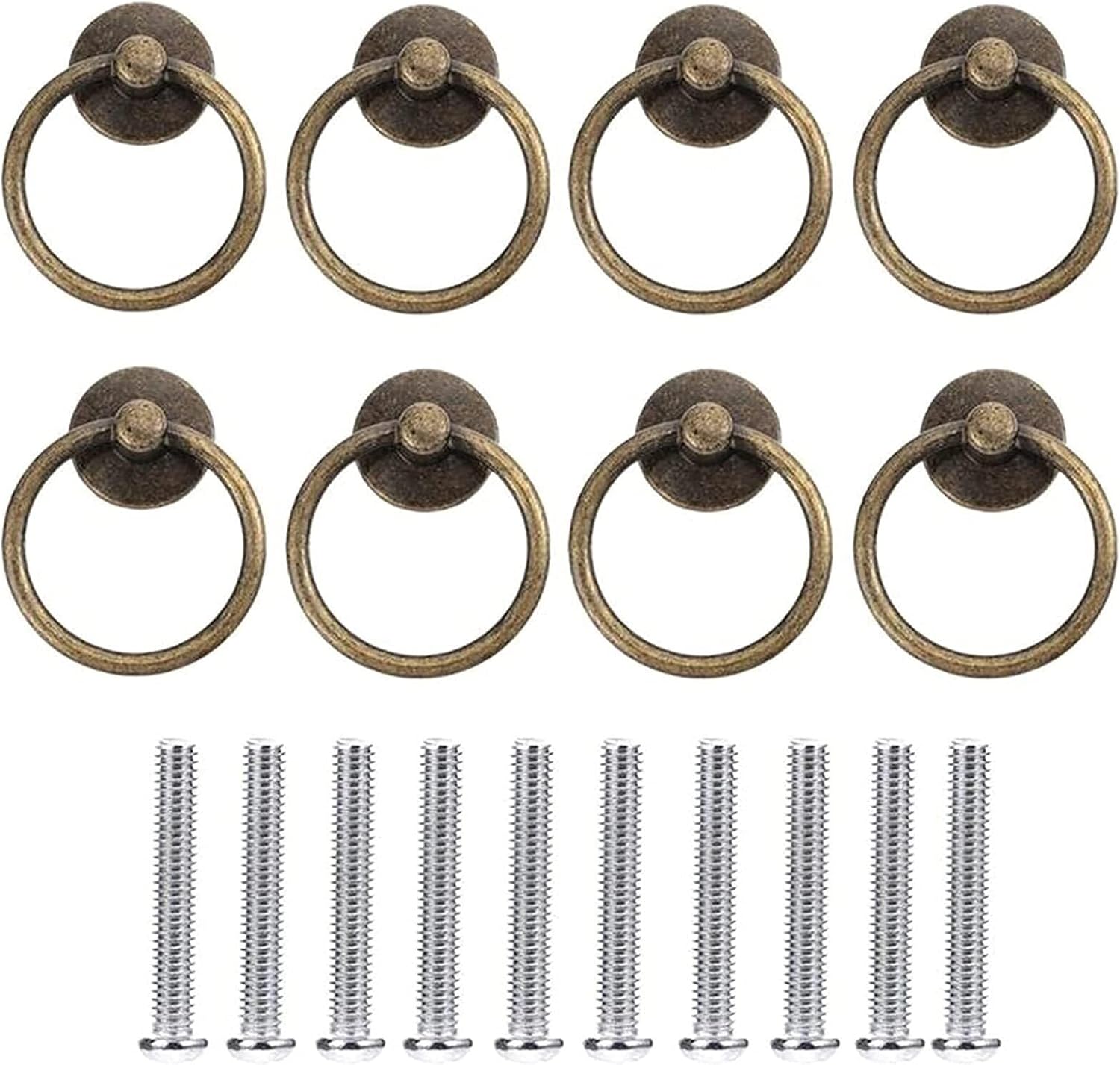 Hardware 10pcs Zinc Alloy Knobs Single Hole Pull Handles Solid Cabinet Furniture Accessories (Color : White, Size : White)