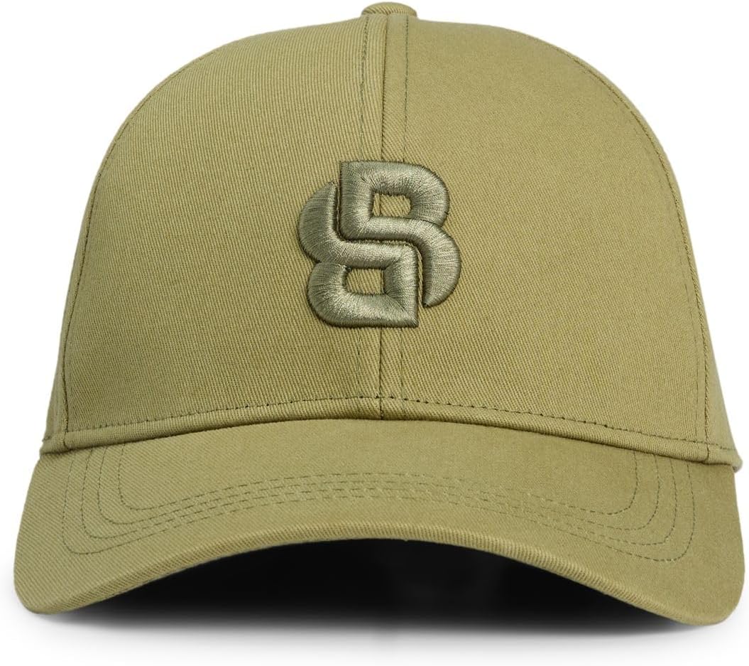BOSS Men's Zed-B-Icon Cotton Twill Cap with Embroidered Double-B Monogram