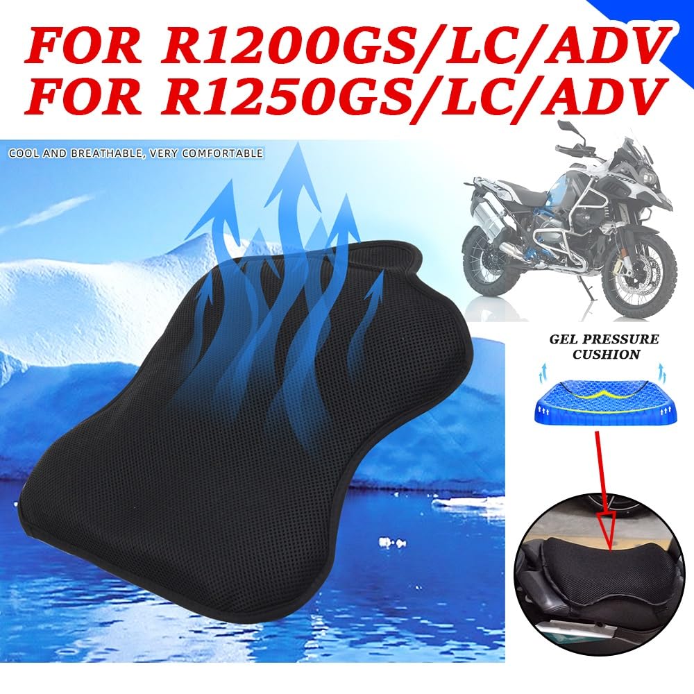 Akcesoria motocyklowe Żelowa poduszka do siedzenia Pokrywa odciążająca nacisk Pasuje do BMW R1200GS LC 1250 ADV Siedzisko Fotel motocyklowy