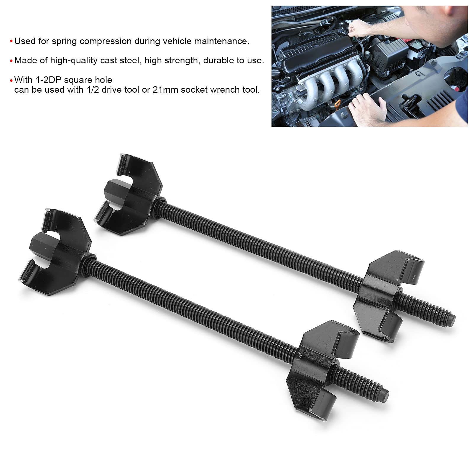 Strumento di Compressione del Compressore a Molla Strut Professionista in Acciaio Forgiato per la Riparazione di Auto Automatiche