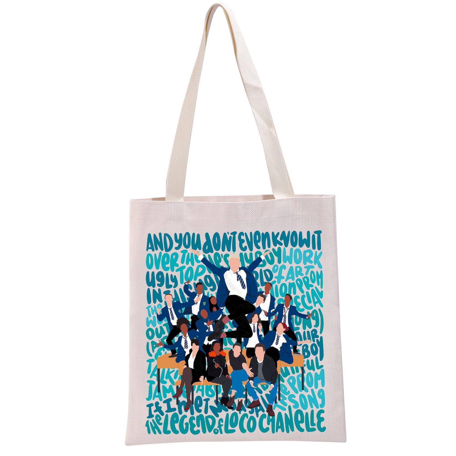 PYOUL West End Musical Inspired Gift Everybody's Talking About J Tote Bag Musical Themed Fans Hand Bag Broadway Musical Fans Gift