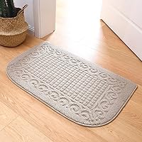 Vista 6 de COSY HOMEER alfombras de cocina antifatiga de 32x20 pulgadas, hechas de 100% polipropileno, semirredondas, antideslizantes y lavables a máquina, 2