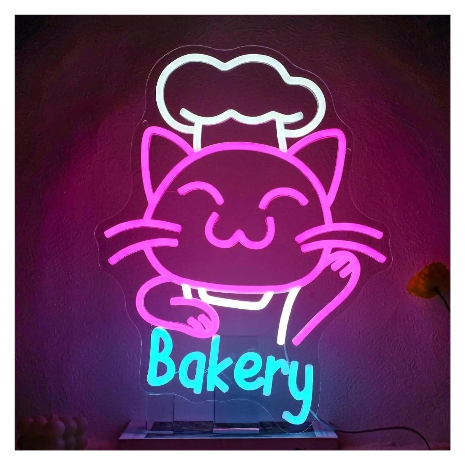 Insegna al Neon Insegna Al Neon Del Gatto Da Forno