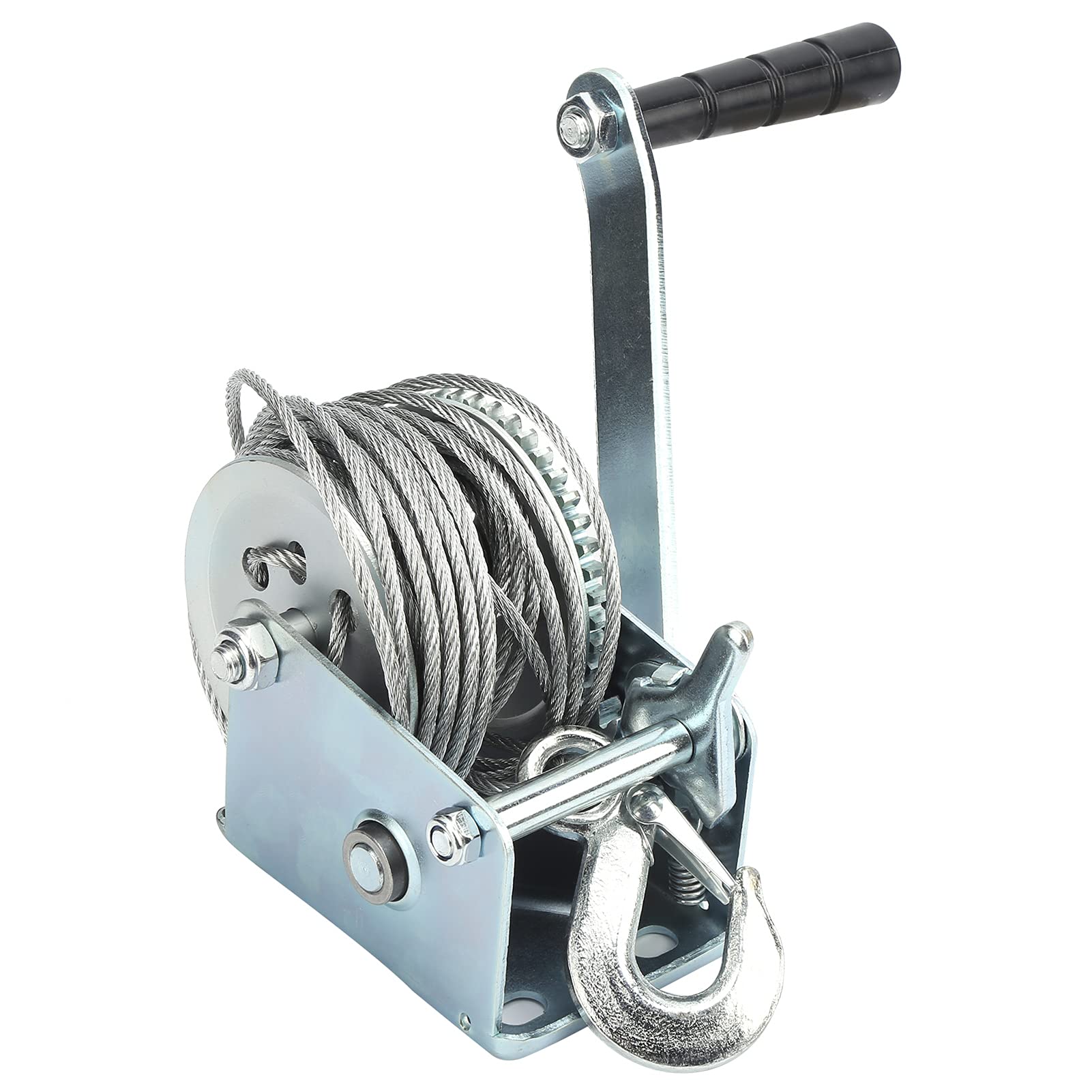 Cabrestante Manual con manivela Manual autoblocante, Herramienta de Eslinga de elevación, cabrestante de Acero de aleación de 600 Libras de Alta Resistencia para Minas de