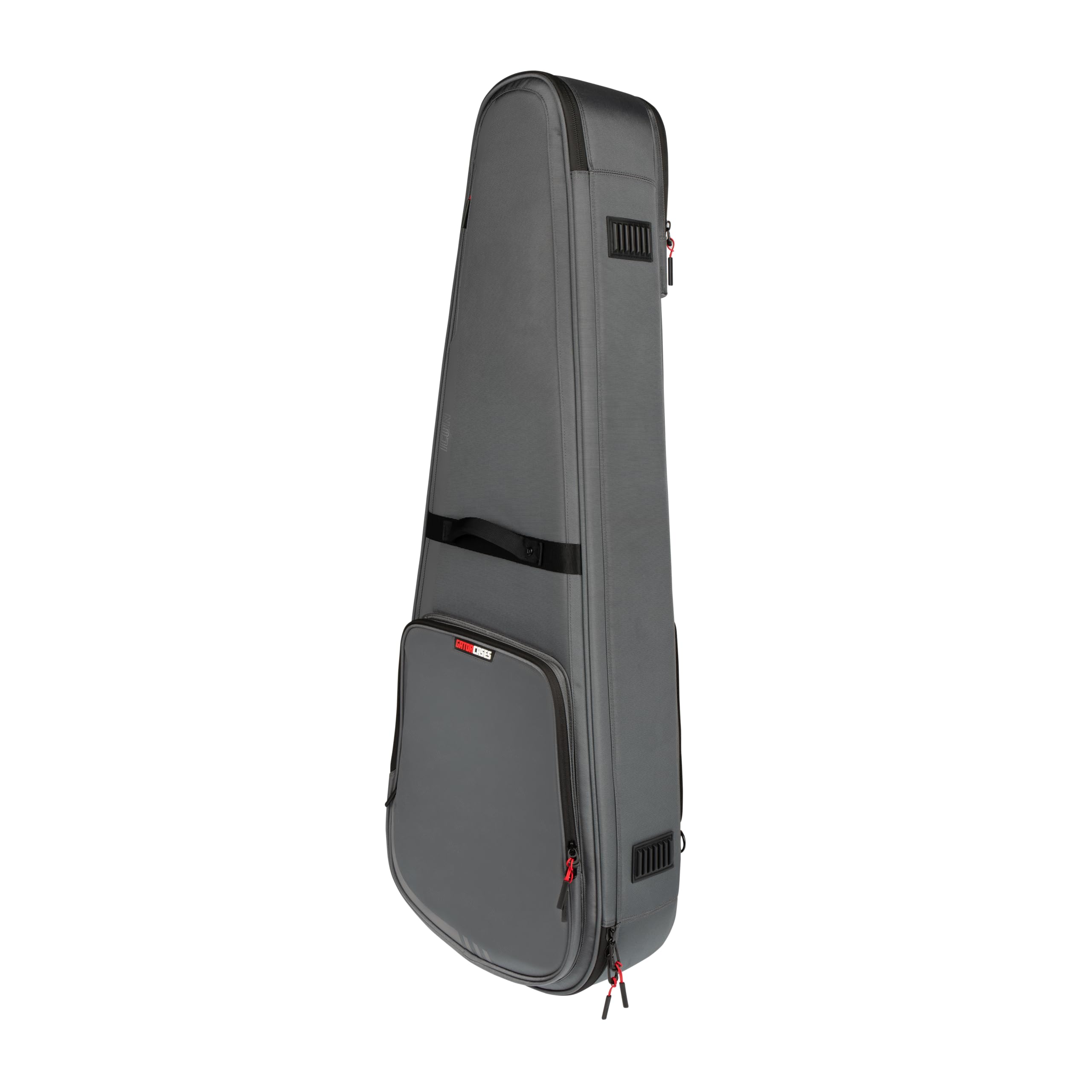 Gator Cases ICON Series Premium Weather Resistant Gig Bag for Acoustic Guitars with TSA Luggage Lock-Friendly Zipper Pulls; Grey (G-ICONDREAD-GRY)