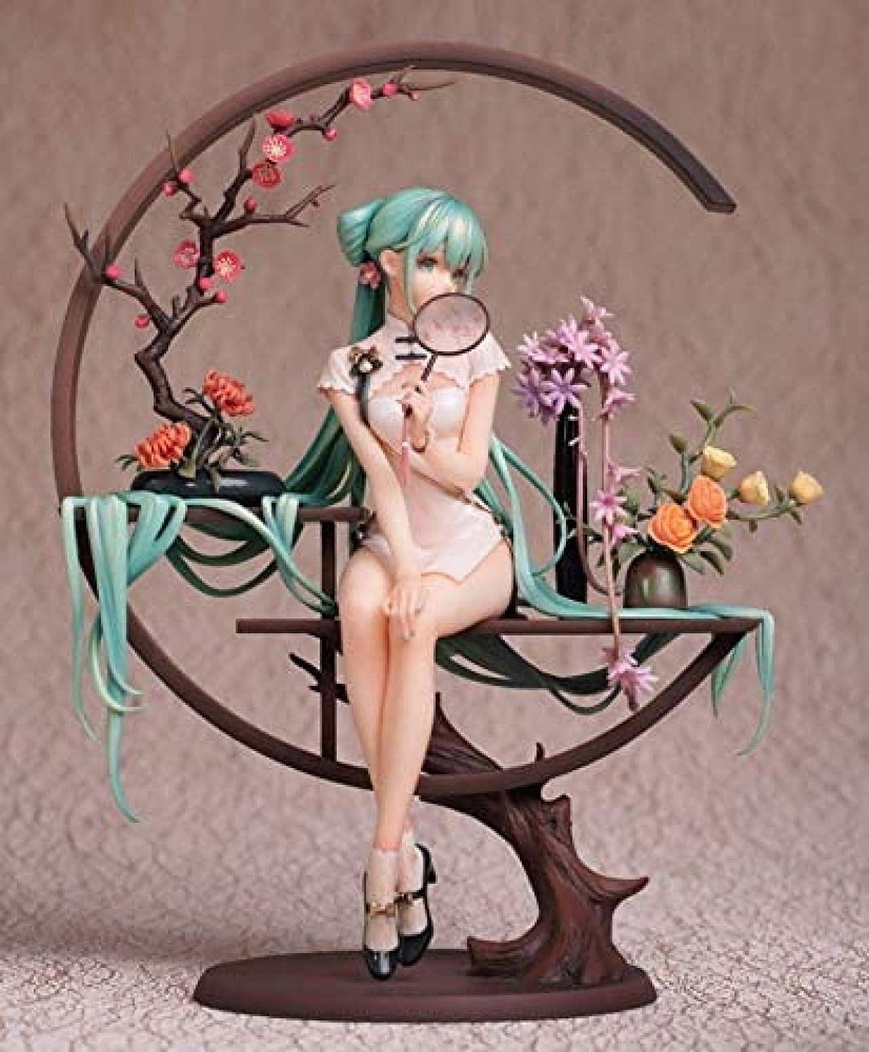 SZSHJR Flicka Anime Figur Vocaloid Figur Hatsune Miku Figur Ver.shaohua (myethos) Handgjord Modell Dator Skrivbord Dekoration Samling Docka Gåva 25cm Gåvor för Anime Lovers