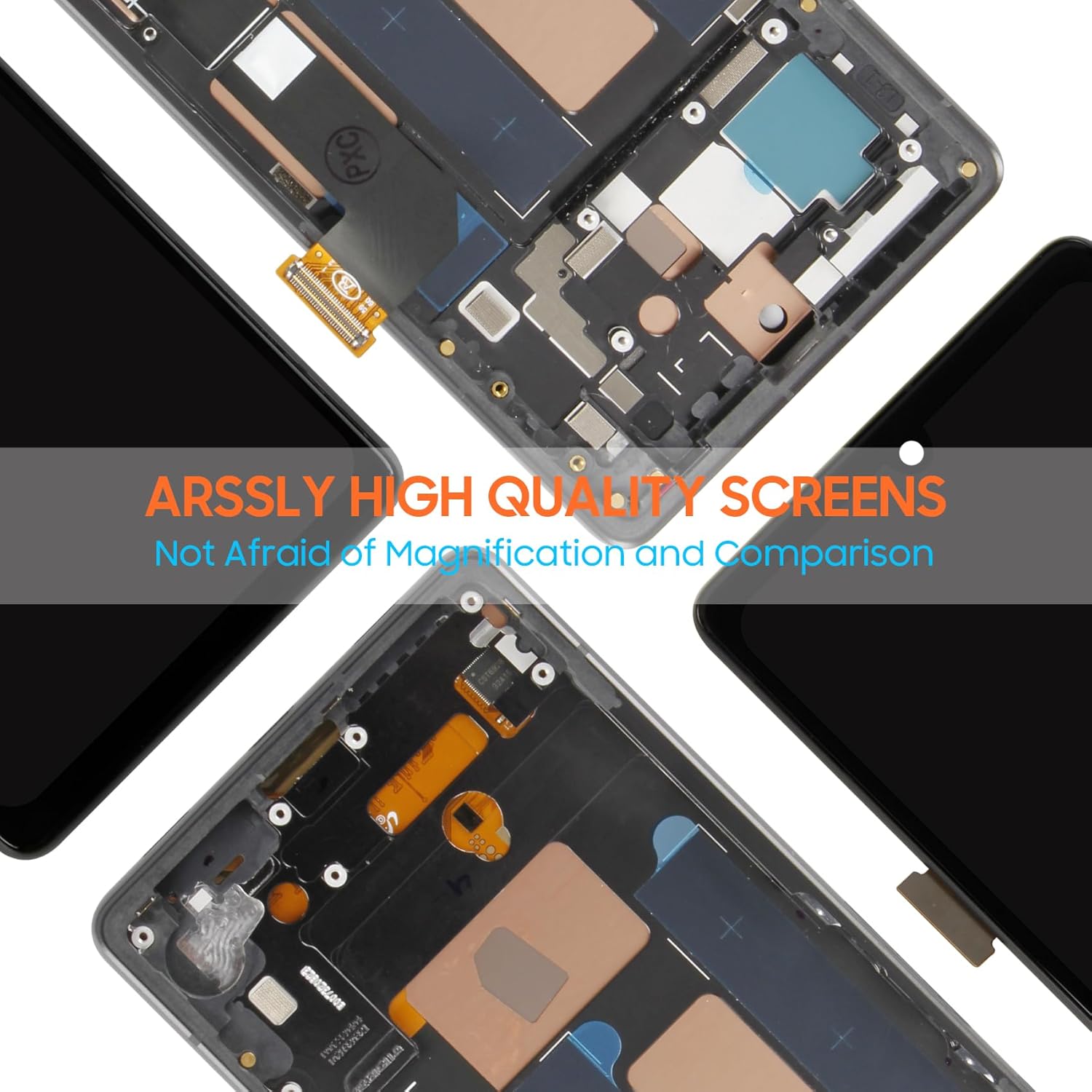 OLED for Google Pixel 7A LCD Screen Replacement - for Pixel 7A LCD Touchscreen for Google Pixel 7A LCD Display Digitizer Panel Glass Assembly with Frame, GWKK3 GHL1X G0DZQ G82U8