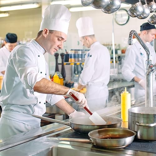 Miniatura 6 de Juego de 3 espátulas comerciales de silicona para cocinar, raspador de silicona resistente al calor, espátula comercial para hornear para utensilios