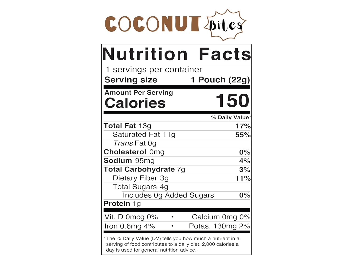 Snakklub Coconut Bites – Single-Serve Freeze-Dried Coconut, 100% Fruit Without Added Sugar/Additives/Preservatives (Pack of 12)