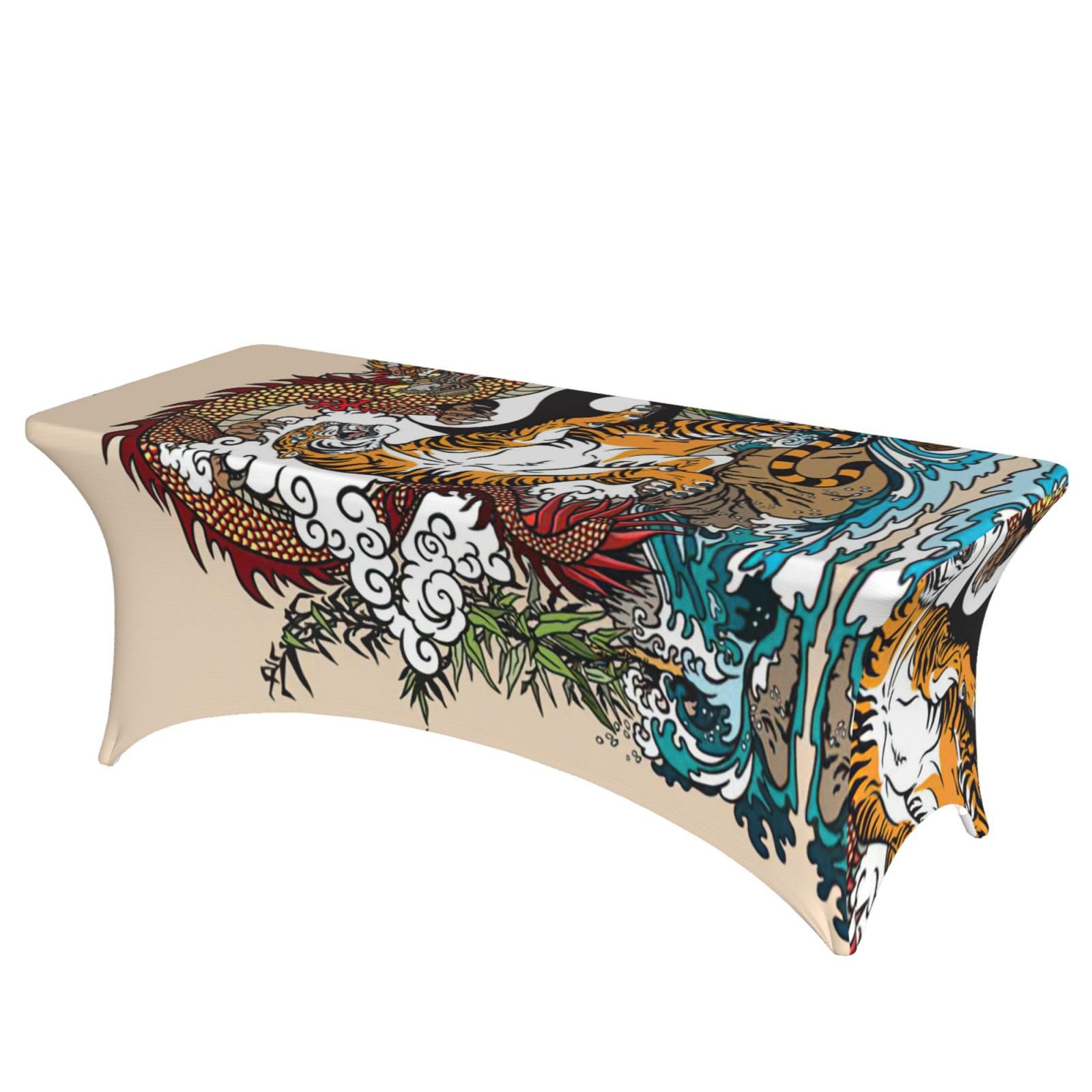 Nappe de table extensible pour mariage et banquet imprimé mystique